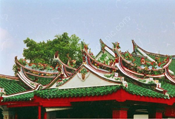 Roof Detail, Da Bo Gong Temple, Singapore